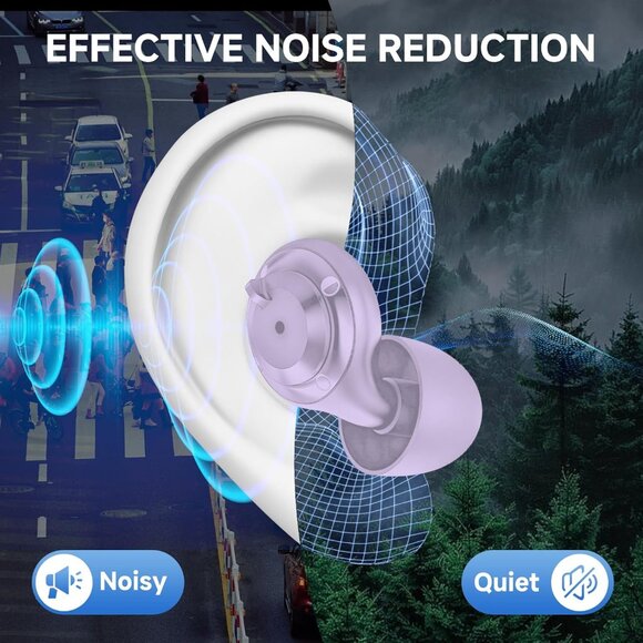 Brand New – Noise Cancelling Ear Plugs with 7 Pairs of Tips and Magnetic Carry C - Picture 7 of 7